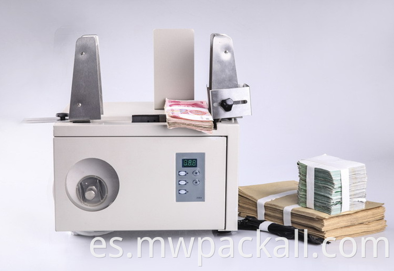 Máquina flejadora de billetes de moneda, máquina flejadora de cinta de papel a la venta